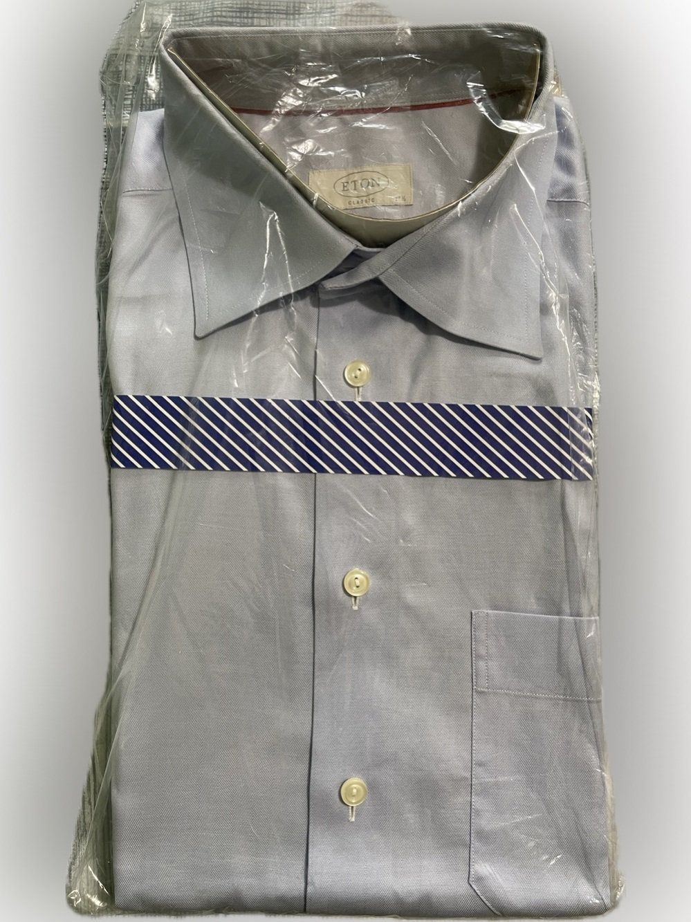 Eton Men’s Pale Blue Dress Shirt - Spread Collar